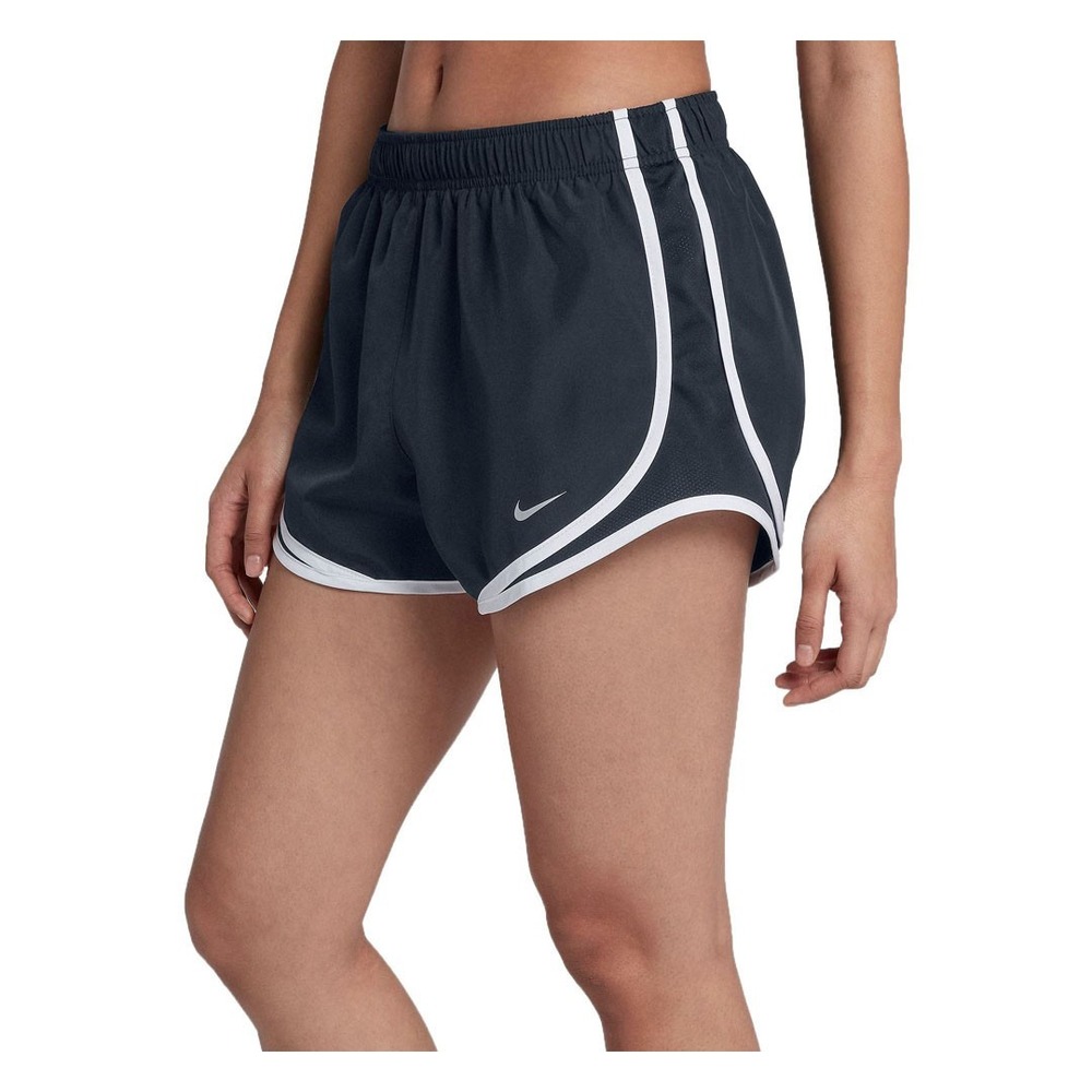 Nike Tempo Dri-FIT Women's Black‎ White 3" Brief-Lined Running Shorts Mesh Small